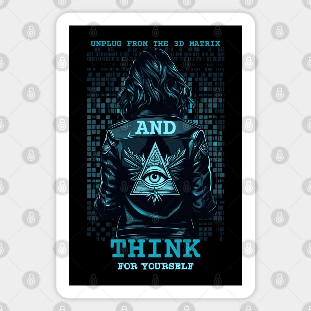 THINK FOR YOURSELF Magnet by Tripnotic